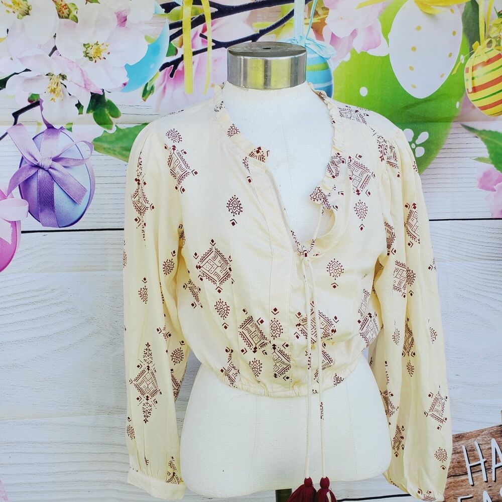 Zudio Long Sleeve Cropped Too Size Small
